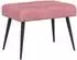 vidaXL Sitzbank mit Knopfheftung, rosa, Samt, 60x40x45cm