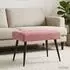 vidaXL Sitzbank mit Knopfheftung, rosa, Samt, 60x40x45cm