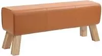 vidaXL Bank 110 x 30 x 45 cm Echtes Leder Braun