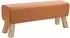 vidaXL Bank 110x30x45cm, Echtleder, braun