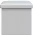 vidaXL Klappbare Aufbewahrungsbank weiß, PVC, 80L, 180kg (42045234)