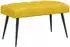 vidaXL Sitzbank mit Knopfheftung, gelb, Samt, 80x40x46cm