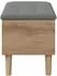 vidaXL Aufbewahrungsbank mit Kissen, Artisan-Eiche, 82x42x46cm (8017742)