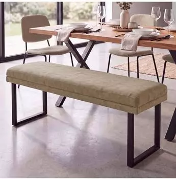 MCW MCW-O81 Sitzbank Chenille 120cm, hellbraun (102014)