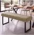 MCW MCW-O81 Sitzbank Chenille 120cm, hellbraun (102014)