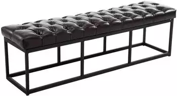 CLP Amun Sitzbank Kunstleder, braun, 150cm