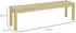 HomCom Sitzbank 3-Sitzer Landhaus-Stil, Holz, natur, 150x33x45cm (837-335V00ND)
