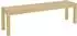 HomCom Sitzbank 3-Sitzer Landhaus-Stil, Holz, natur, 150x33x45cm (837-335V00ND)