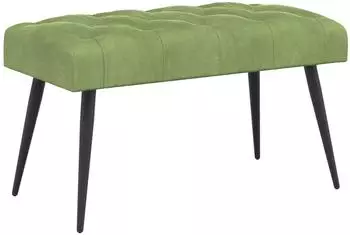 vidaXL Sitzbank mit Knopfheftung, hellgr&uuml;n, Samt, 80x40x46cm (42038560)