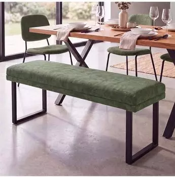 MCW MCW-O81 Sitzbank Chenille 120cm, gr&uuml;n (102015)