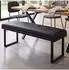 MCW MCW-O81 Sitzbank Kunstleder 120cm, schwarz (102010)