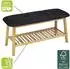 Wenko Ecori Schuhbank mit Sitzpolster, Bambus, 90x45x33cm (78377805-0)