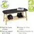 Wenko Ecori Schuhbank mit Sitzpolster, Bambus, 90x45x33cm (78377805-0)