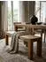 KADIMA DESIGN MUMBAI Sitzbank Sheesham Massivholz, Landhausstil, 180x45x35cm