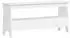 vidaXL Flurbank weiß 100x28x45cm Massivholz Kiefer