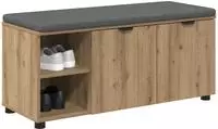 vidaXL Flurbank Artisan-Eiche 100 x 38 x 46 cm