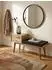 KADIMA DESIGN Sitzbank Stoff/Massivholz mit Stauraum, 120x65x40cm, schwarz (800001024354)