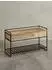 KADIMA DESIGN Sitzbank mit Stauraum, Mango Massivholz/Metall, braun, 90x52x38cm