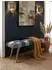 KADIMA DESIGN Sitzbank Patchwork Samt/Massivholz mehrfarbig 117x51x38cm