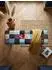 KADIMA DESIGN Sitzbank Patchwork Samt/Massivholz mehrfarbig 117x51x38cm