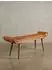 KADIMA DESIGN Sitzbank Chesterfield Echtleder/Massivholz braun 125x50x38cm