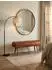 KADIMA DESIGN Sitzbank Echtleder / Massivholz, Springbock, braun, 100x53x40cm