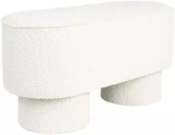MAISON EN VOGUE Marcos Sitzbank Bouclette-Stoff, wei&szlig;, 93cm