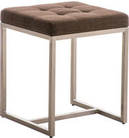 CLP Edelstahl Sitzhocker Barci braun