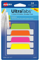 Avery Zweckform 74767, AVERY Zweckform UltraTabs Schmal Haftmarker farbsortiert...