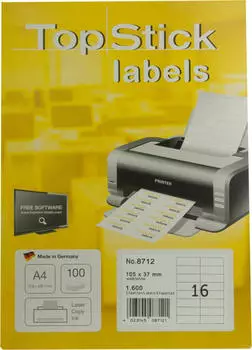 TopStick Labels Universal-Etiketten 105x37mm 8712
