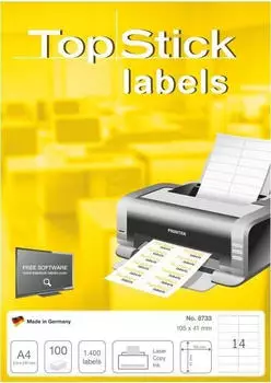 TopStick Labels Universal-Etiketten 105x41mm 8733