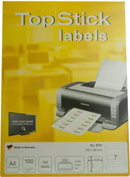 TopStick Labels Ordner-Etiketten 192x38mm 8721