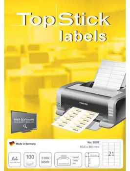 TopStick Labels Universaletiketten 64 x 34mm 8777
