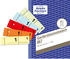 Avery Zweckform 867 Garderobennummern 5-farbig A6 1-500 Abschnitte pro Buch 2 Bücher pro Farbe