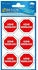Avery Zweckform 59505, Briefkasten Aufkleber, 85 x 160 mm, 6 Sticker / 1 Bogen, Rot, Weiß, Schwarz