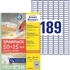 Avery L4731REV-65 Universal-Etiketten (9.450 plus 2.835 Klebeetiketten extra, 25,4x10mm auf A4, wieder rückstandsfrei ablösbar/abziehbar, bedruckbar, selbstklebende Aufkleber) 65 Blatt, weiß