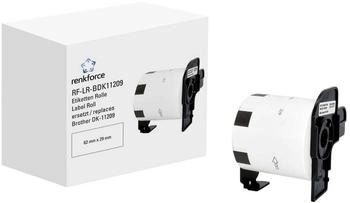 Renkforce Etiketten Rolle Kompatibel ersetzt Brother DK-11209 x mm Papier Wei&szlig; 800 St. Standard Adress-Etiketten RF-6027500