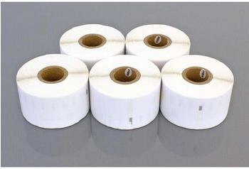 vhbw Set 5x Etiketten-Rolle 41mm x 89mm (300 Etiketten) kompatibel mit Dymo LabelWriter LW450 Duo, LW450 Twin Turbo