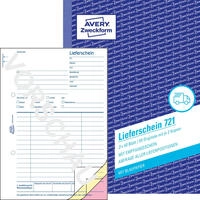AVERY Zweckform Lieferschein mit Empfangsschein Formularbuch 721, 1 St.