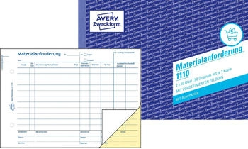 Avery Zweckform 1110 Materialanforderung A5 mit Blaupapier 2x50 Blatt