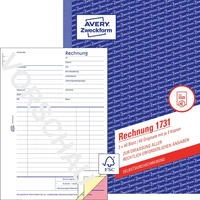Avery Zweckform 1731, AVERY Zweckform Rechnung Formularbuch 1731
