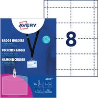 Avery Zweckform 4825, AVERY Zweckform Namensschilder mit Textilband 9,0 x 6,0...