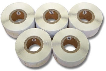 vhbw Set 5x Etiketten-Rolle 25mm x 54mm (500 Etiketten) kompatibel mit Seiko Smart Label Printer SLP620, SLP650