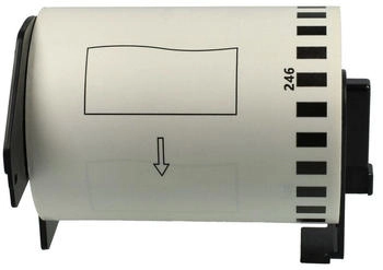 vhbw Etiketten-Rolle 103mm x 30,48m kompatibel mit Brother P-Touch QL 1100 NWB, QL 1100 NWBC - Selbstklebend