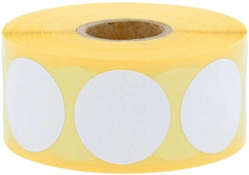 Labelident Thermoetiketten Ø 30 mm, 2.000 Thermo-Eco-Etiketten, 1-bahnig auf 1 Rolle/n, 1 Zoll Kern
