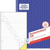 Avery Zweckform 1729, AVERY Zweckform Durchschreibebuch Formularbuch 1729