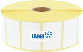 Labelident Zebra 880595-025DU kompatible Etiketten 38,1 x 25,4 mm, Thermo-Eco Papier, wei&szlig;, 1 Zoll Kern, 2.580 Thermoetiketten auf 1 Rolle/n