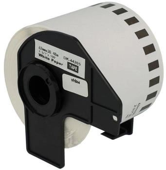 vhbw 1x Etiketten-Rolle mit Halter 62mm x 30,48m (1 Etikette) kompatibel mit Brother PT QL-1060 Etiketten-Drucker - Premium, Wiederablösbar