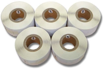 vhbw Set 5x Etiketten-Rolle 25mm x 54mm (500 Etiketten) kompatibel mit Seiko Smart Label Printer SLP120, SLP200, SLP220 Etiketten-Drucker