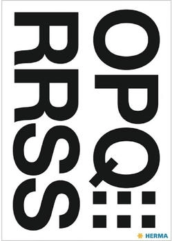 Herma Buchstabenetikett O-Z Folie schwarz 26 St&uuml;ck 33 mm wetterfest - 4188